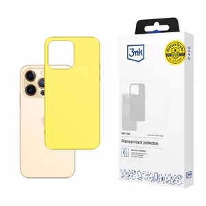 3mk Matt Case suojakuori iPhone 13 Pro - keltainen