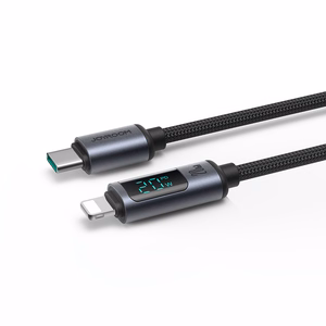 Joyroom Prism Series A16 Lightning / USB-C PD 20W kaapeli 1.2m - musta