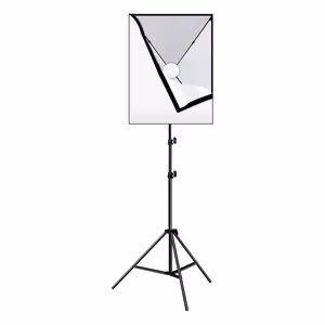 Studiosetti Puluz LED softbox 50x70cm, jalusta, LED-polttimo 1 kpl PU5070EU