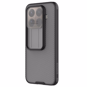 Nillkin CamShield Pro -suojakuori Xiaomi 15T Pro -mallille, läpikuultava musta
