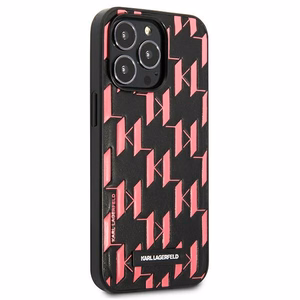 Karl Lagerfeld Monogram Plaque Suojakuori iPhone 13 Pro / 13 6.1" - Vaaleanpunainen