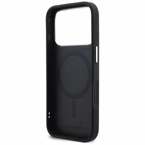 Karl Lagerfeld Karl & Choupette Back Logo MagSafe Suojakuori iPhone 17 Prolle - Musta