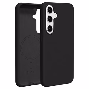 Etteri Silicone Mag case for Samsung Galaxy S25 Plus black