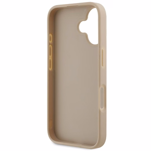 DKNY Checkered Pattern & Printed Stripes iPhone 16 Case - Pink