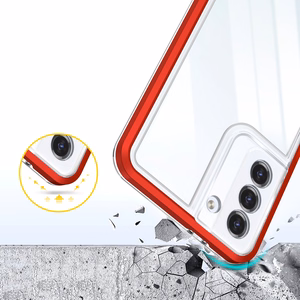 Kirkas 3in1 Kotelo Samsung Galaxy S21 + 5G (S21 Plus 5G) Kehys Gel Cover Punainen