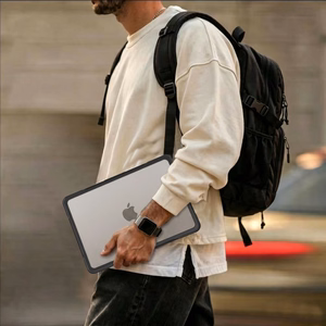 Tech-Protect Velar Case for MacBook Air 15" 2023 / 2024 / 2025 / 2026 - Transparent Black