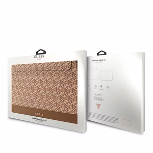 Guess GCube Stripes laukku 16 tuuman kannettavalle - ruskea