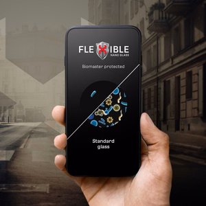 Forcell Flexible Nano Glass 5D iPhone 13/13 Pro/14/16e musta
