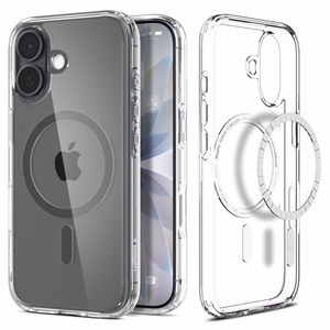 Spigen Ultra Hybrid Mag Magsafe ACS10381 Suojakuori iPhone 17:lle - kirkas/Graphite