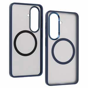 Liavec Soft Case Metal Frame Samsung Galaxy S26 Laivastonsininen
