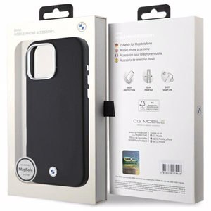 BMW Sign Full Wrapped Metal MagSafe Suojakuori iPhone 16 Pro Max:lle - Musta