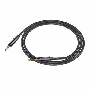 Hoco AUX-kaapeli Jack 3,5mm - Jack 3,5mm 1m UPA19 Musta