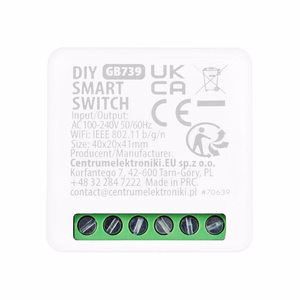 GreenBlue GB739 – uppoasennettava Wi-Fi-älyrele, 16 A