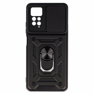 Slide Camera Armor Suojakuori Xiaomi Redmi Note 11 Pro / Note 11 Pro 5G:lle musta