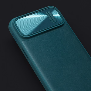 Nillkin CamShield Nahka S Kotelo iPhone 14 Plus kotelo suojus kameran suojus vihreä