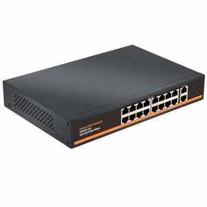 PoE-kytkin 16 porttia 1000Mbps +2G uplink