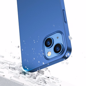Joyroom 360 Full Case etu- ja takakuori iPhone 13 + karkaistu lasi näytönsuoja sininen (JR-BP927 sininen)