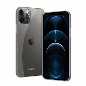 Crong Crystal Slim suojakuori laitteelle iPhone 12 Pro Max, läpinäkyvä
