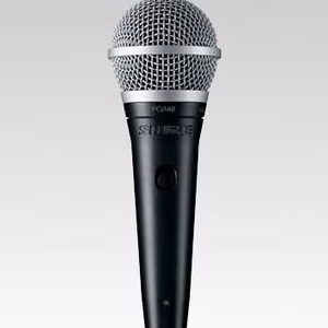 Shure PGA48-XLR musta metallinvärinen lavamikrofoni