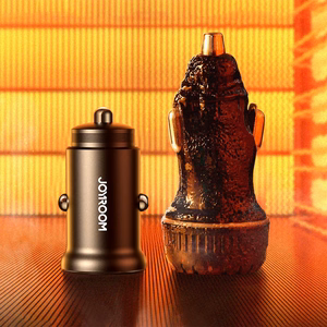 Joyroom JR-CCN06 30W 2x USB-C Metallinen Mini Autolaturi - musta