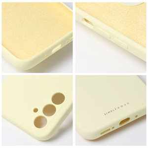 ROAR Suojakuori CLOUD SKIN Samsung A14 4G / A14 5G:lle vaaleankeltainen