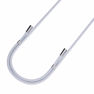 3mk EasyClip puhelimen kaulahihna, harmaa (hopeanväriset osat)