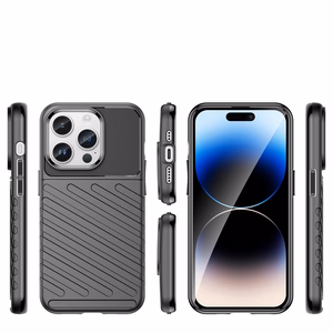 Thunder Case iPhone 14 Pro Max panssaroitu kotelo musta
