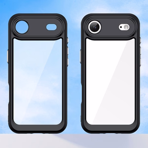 Outer Space Suojakuori iPhone 17 Air:lle - Musta Läpinäkyvä