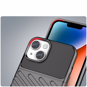 Thunder Case iPhone 14 panssaroitu kotelo musta