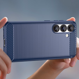 Carbon Suojakuori Samsung Galaxy S25 Edge:lle - sininen