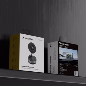Wozinsky WUSM-01 Magneettinen Auton Pidike Kojelautaan/Tuulilasiin - Musta
