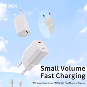 Rock Wall charger T88 Sugar Cube Series GaN - Type C - QC 3.0 PD 33W 3A white