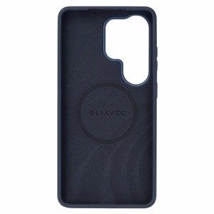 Liavec Silky suojakuori metallisella kamerakehyksellä Samsung Galaxy S26 Ultra -puhelimelle sininen