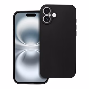 Pehmeä suojakuori iPhone 16 Plus musta