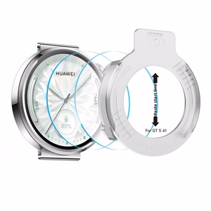 Tech-Protect Easy Set+ 2 kpl Karkaistu lasi Huawei Watch GT 5 41 mm:lle - Läpinäkyvä