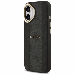 Guess suojakuori iPhone 17:lle HC MAGSAFE PU W/ 4G PU STRIPE musta
