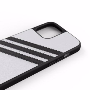 Adidas OR Moulded Case PU iPhone 12 Pro Maxille - valkoinen/musta
