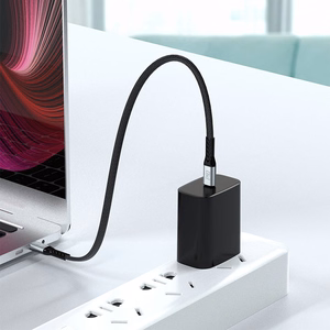 Dudao L10C USB-C - USB-C PD kaapeli 100W 5A 0.23m - musta