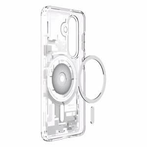 Spigen Ultra Hybrid Mag MagSafe suojakuori Samsung Galaxy S26:lle Zero One valkoinen