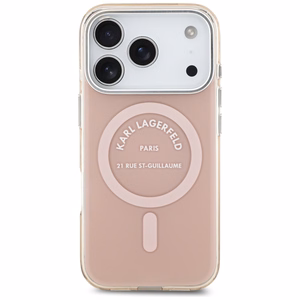 Karl Lagerfeld IML Karl RSG Logo MagSafe -kuori iPhone 17 Pro - pinkki