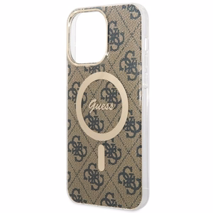 Guess GUHMP14XH4STW iPhone 14 Pro Max 6.7" brown/brown hardcase 4G MagSafe