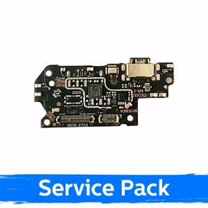 Charging Port Compatible with Xiaomi Redmi Note 12 Pro Plus 5G with Flex silver (Service Pack)