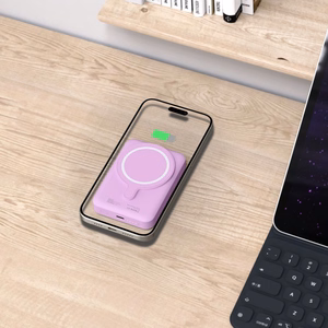 Tech-Protect LifeMag MagSafe PB11 10000mAh Power Bank - vaaleanpunainen