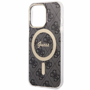 Guess GUHMP13LH4STK iPhone 13 Pro / 13 6.1" musta/musta hardcase 4G MagSafe
