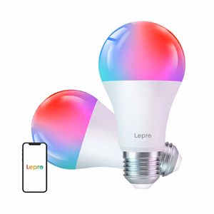 LEPRO B2-2 E27 Wi-Fi LED Bulb, 1100 lm, 2-pack