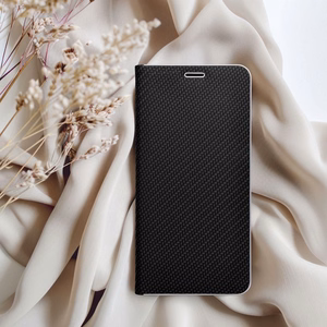 Flip-suojakuori Samsung A10:lle Luna Book Carbon musta