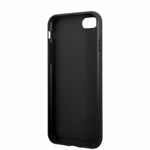 Guess GUHCI8PSATPK iPhone 7/8 SE 2020 / SE 2022 hardcase black/black hardcase Saffiano Triangle Logo Cardslot