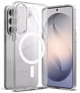 Ringke Fusion Magnetic MagSafe Suojakuori Samsung Galaxy S26:lle läpinäkyvä