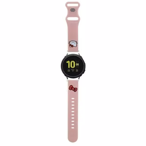 Hello Kitty Silicone Kitty Head universaali 22mm ranneke - vaaleanpunainen