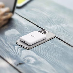 Tech-Protect LifeMag PB10 Powerbank MagSafe 5000mAh 15W USB-C-portilla - valkoinen + USB-C-kaapeli
